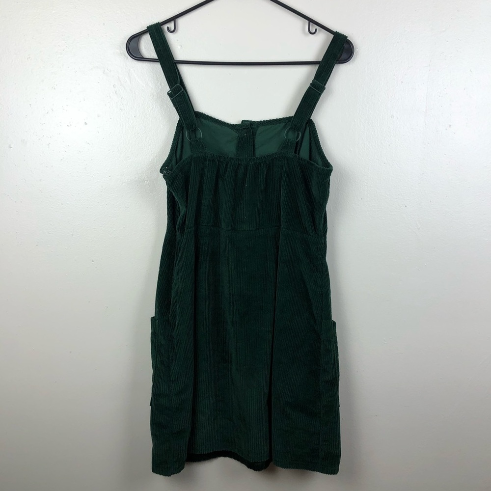 Adorable American Eagle Green Corduroy Overall Dress - Picture 4 of 5